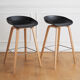 Hay bar stools – about a stool (aas) – oak & black shell – set