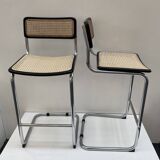 Pair of Marcel Breuer high bar chairs