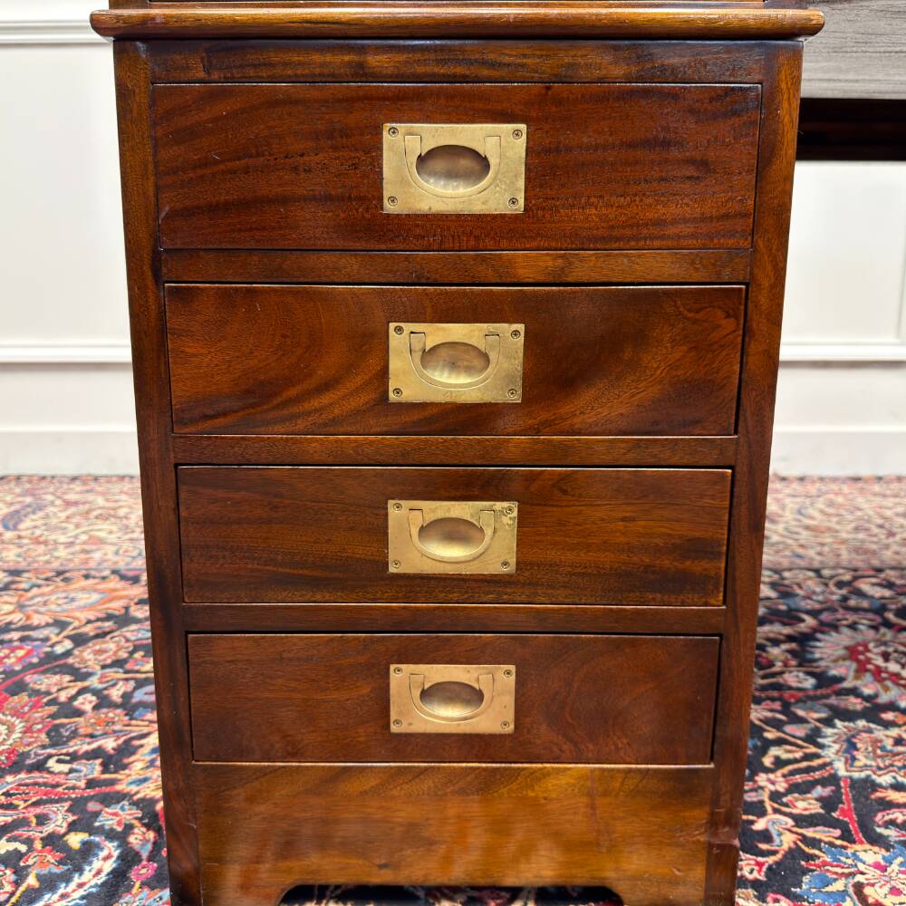 Bureau anglais classique avec cuir noir