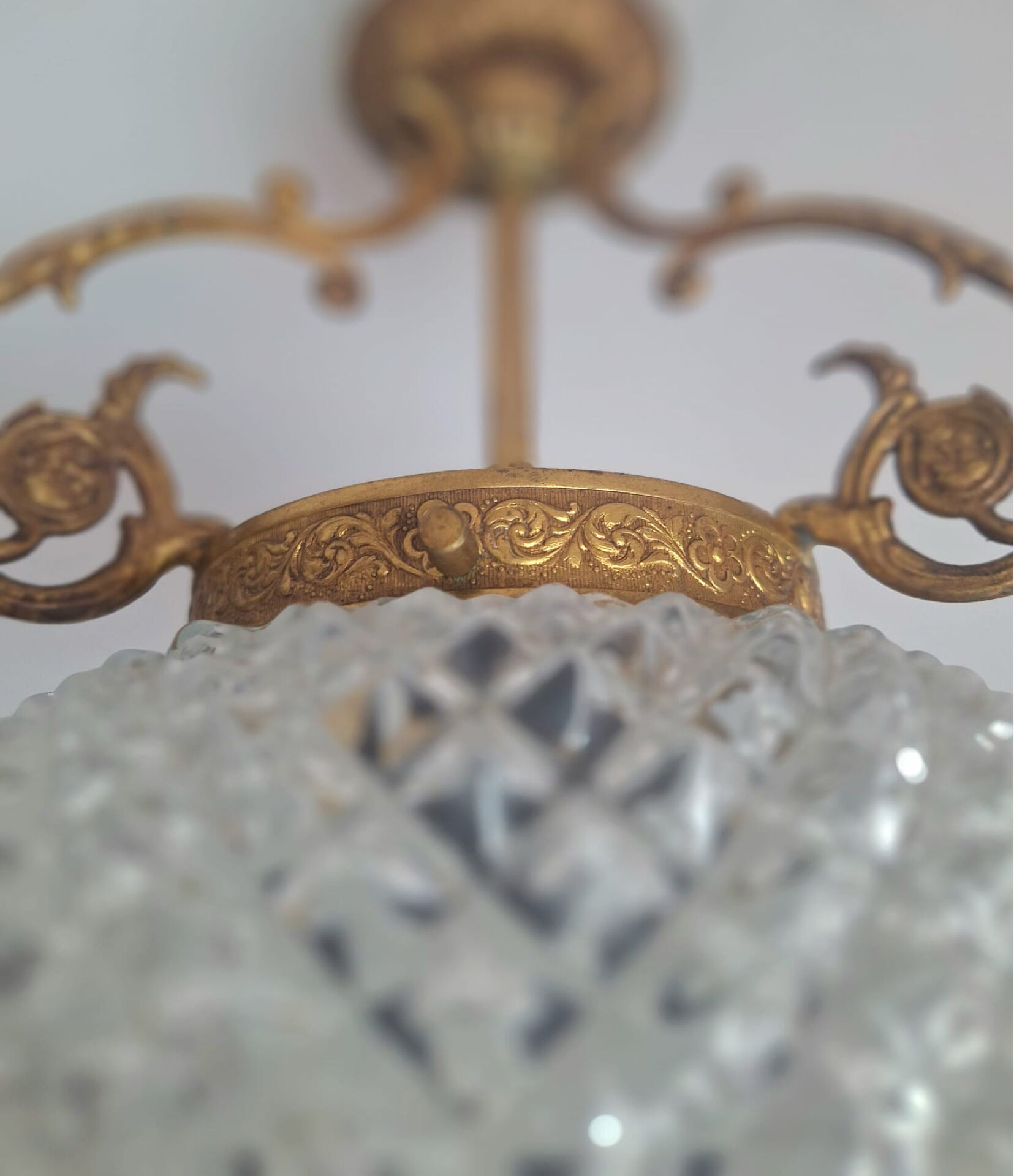 Art Deco luminaire, antique chandelier