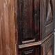 Rustic Louis XIII style corner cupboard in solid oak circa 1800