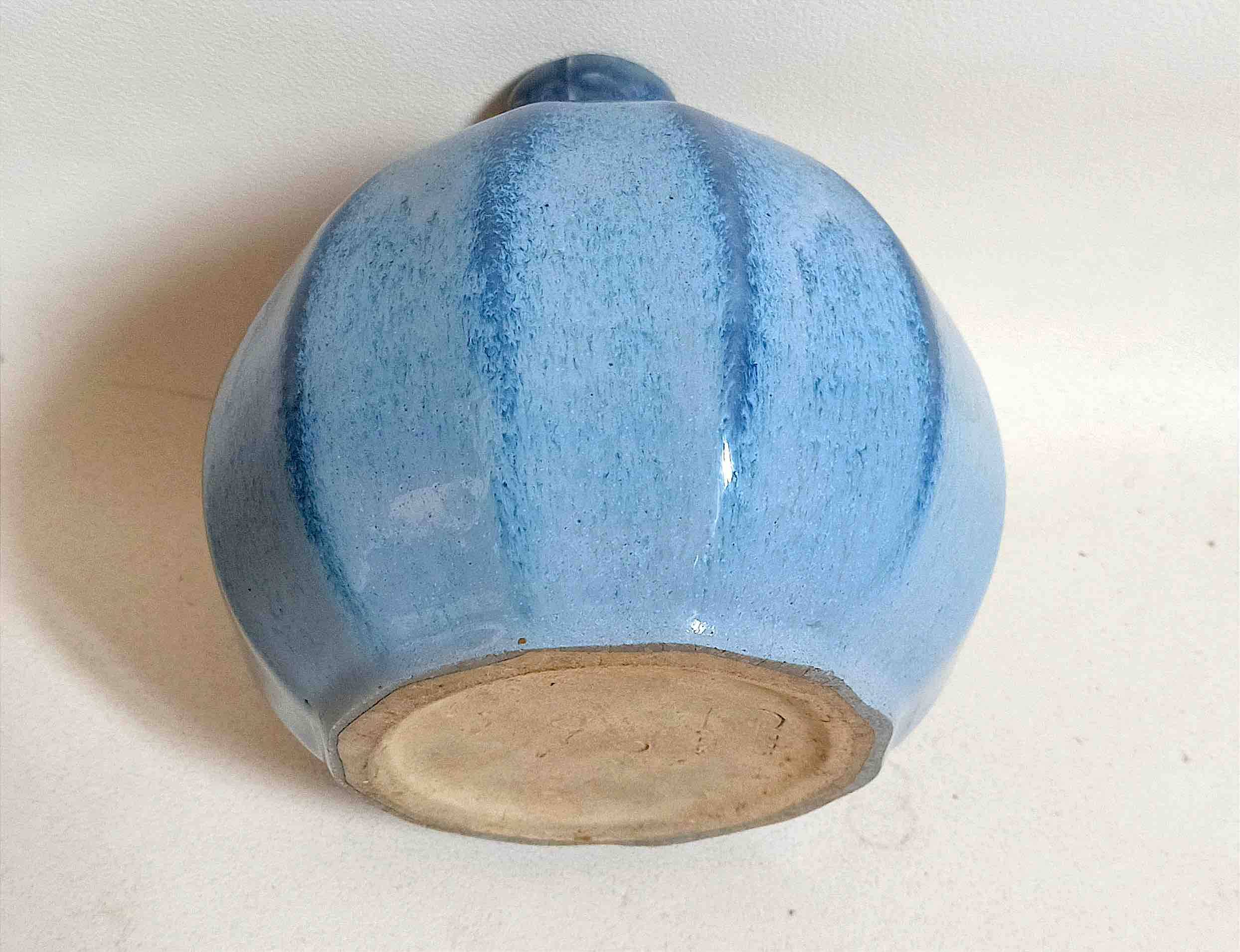 Stoneware ball-shaped vase signed Sylva, 1930s. Height 18 cm.