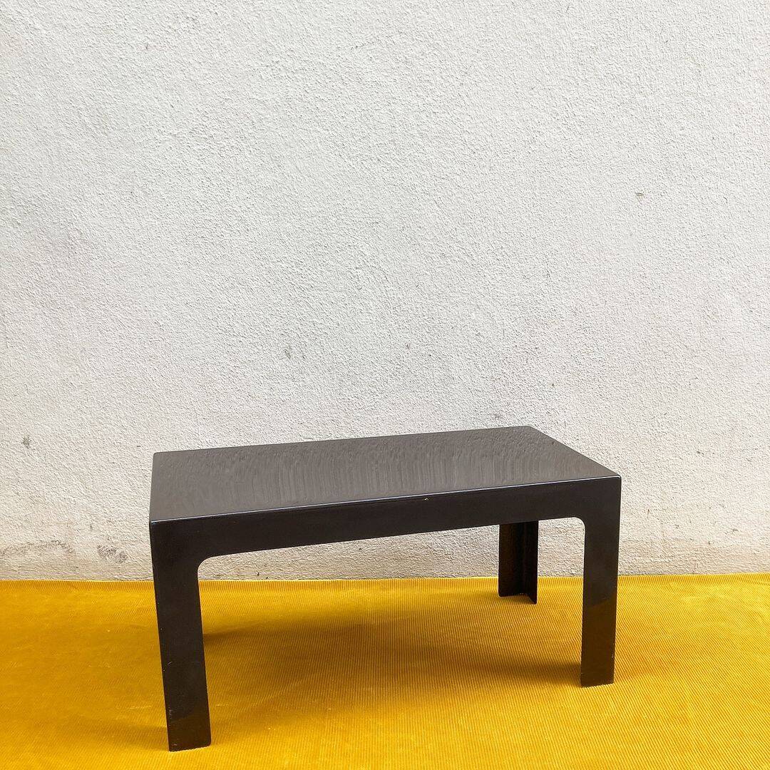 Brown fiberglass coffee table