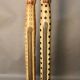 Pair of large polychrome wooden feline statues