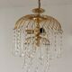 Chandelier waterfall of Murano drops and tassels