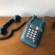 Vintage Socotel phone blue