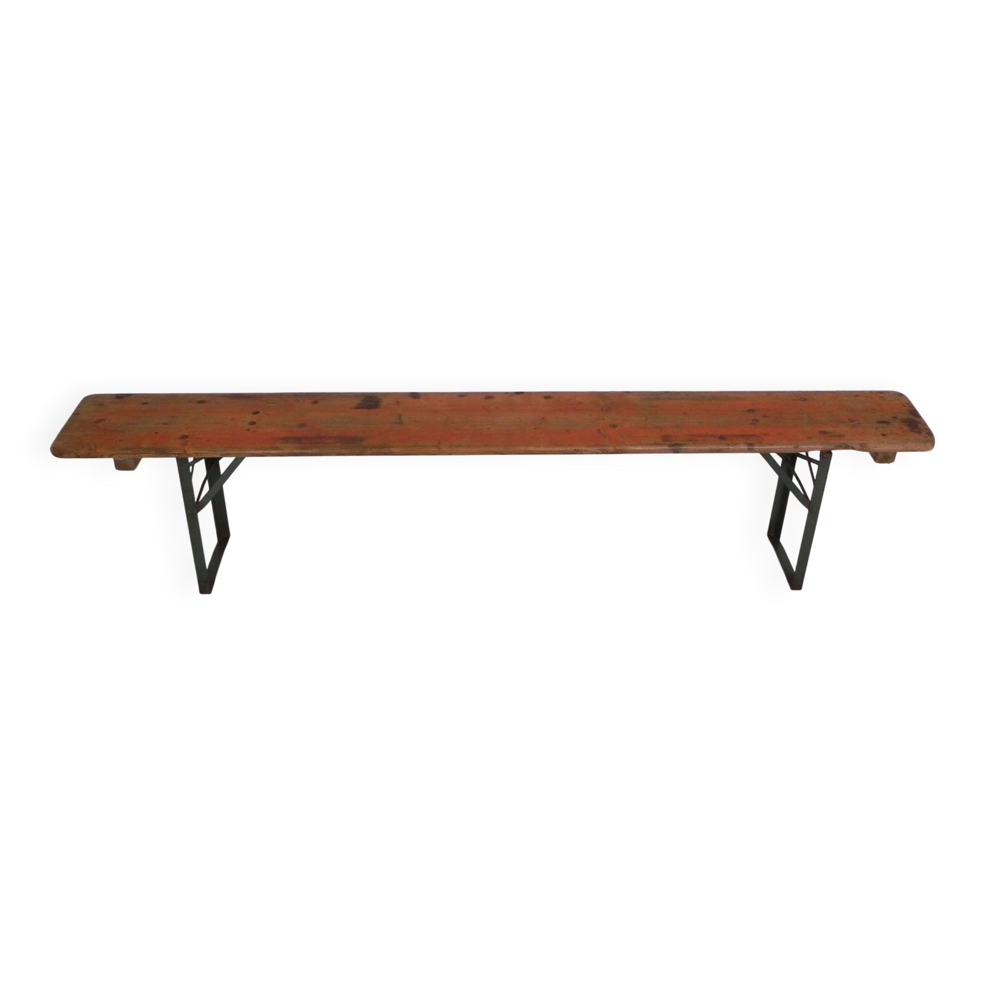 Folding bench, folding bench for terrace, 215 cm long, 1960s