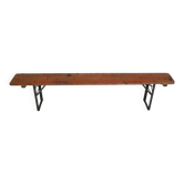 Banc pliant, banc pliant pour terrasse, 215 cm de long, années 1960