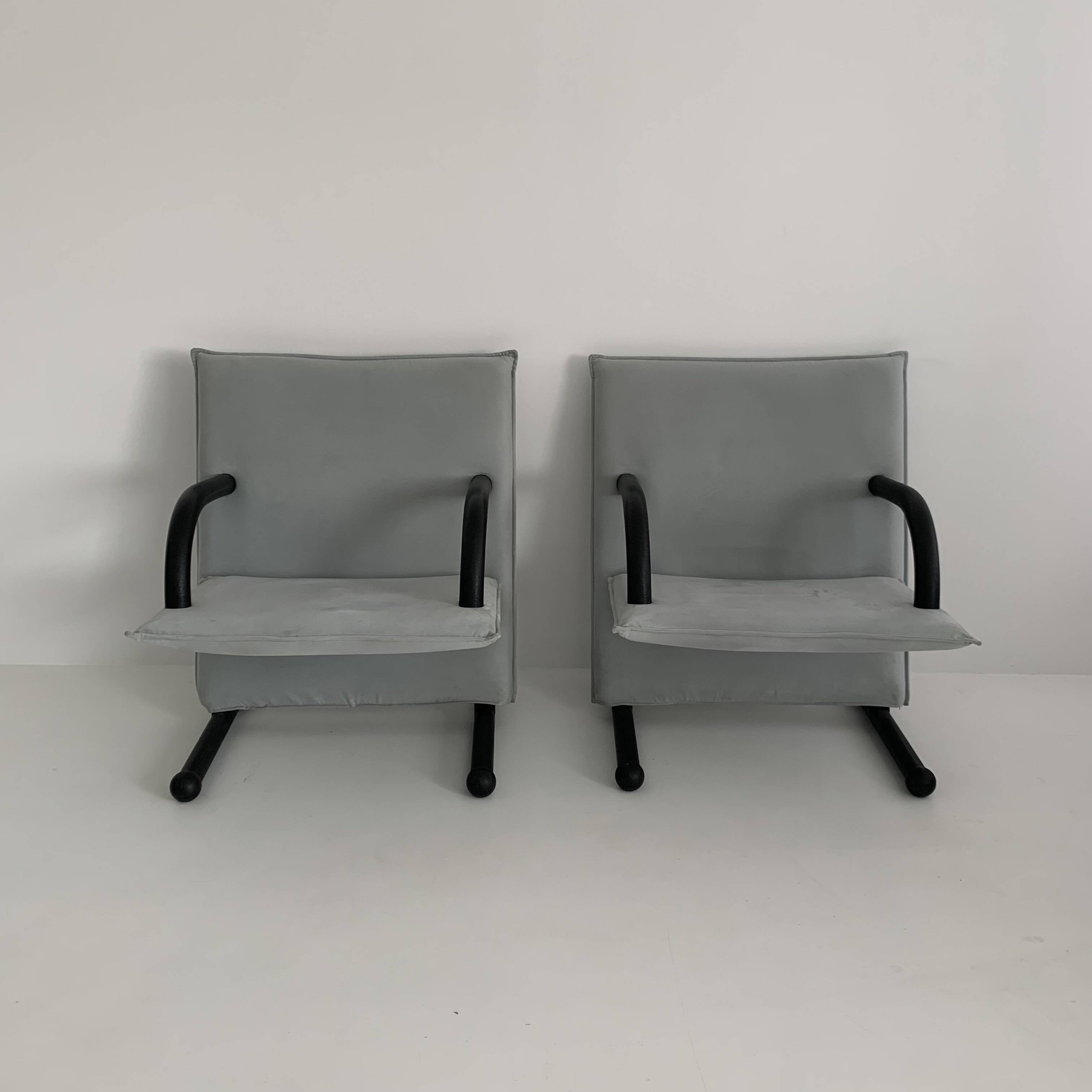 Set of 2 lounge chairs Burkhard Vogtherr for Arflex T-line, 1980’s