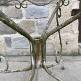 Wrought iron garden table 1960