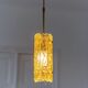 Vintage ceiling light by Carl Fagerlund for Orrefors - moulded golden glass, warm light, glass texture - 1960s - timeless design, gift idea.