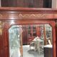 Large Empire-style mahogany mirror – Mercury-gilded bronzes –