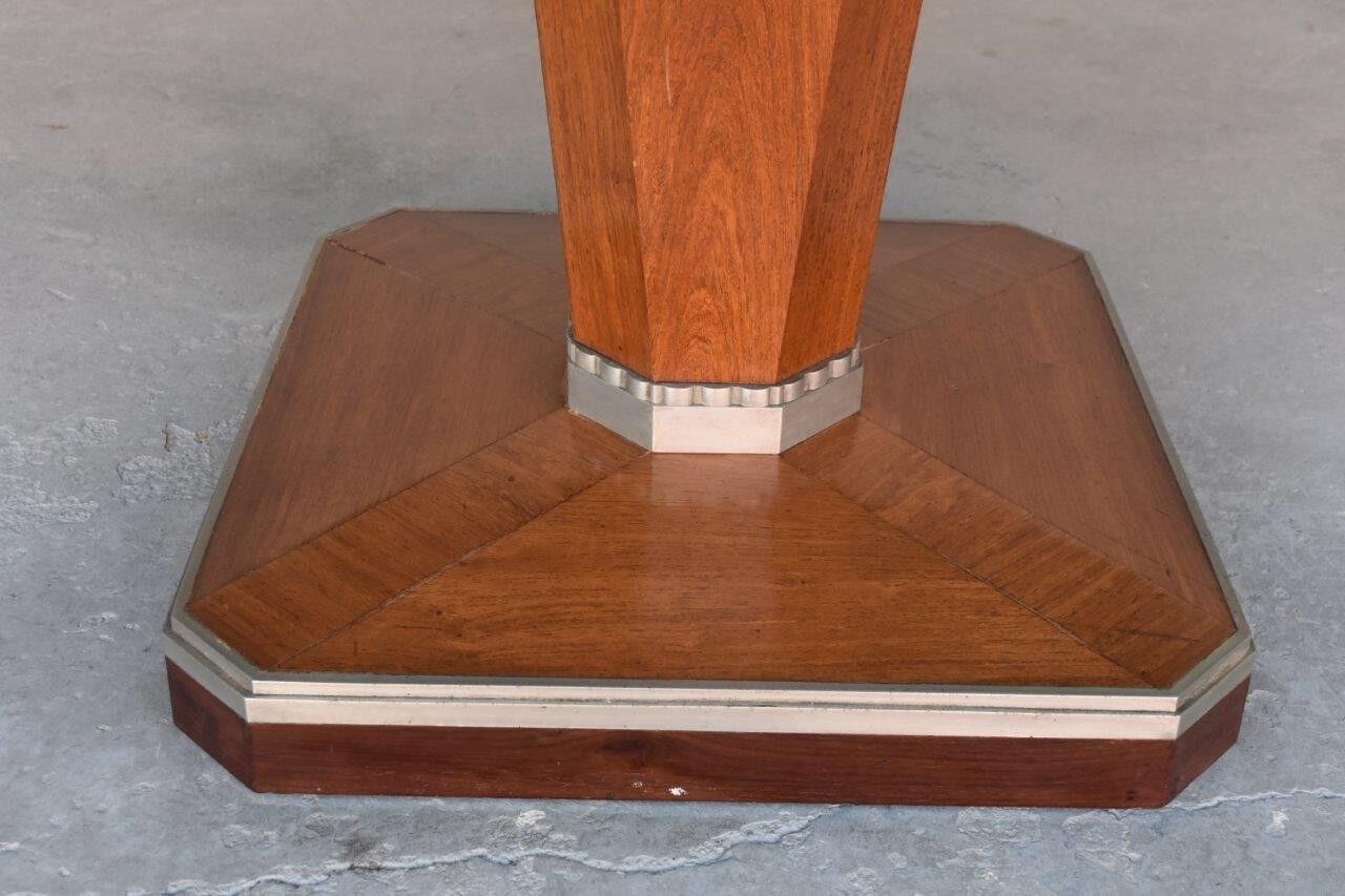 Square Deco 1930 rosewood side table