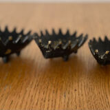 Set of 6 stackable bronze hedgehogs — Walter Bosse, 1920s
