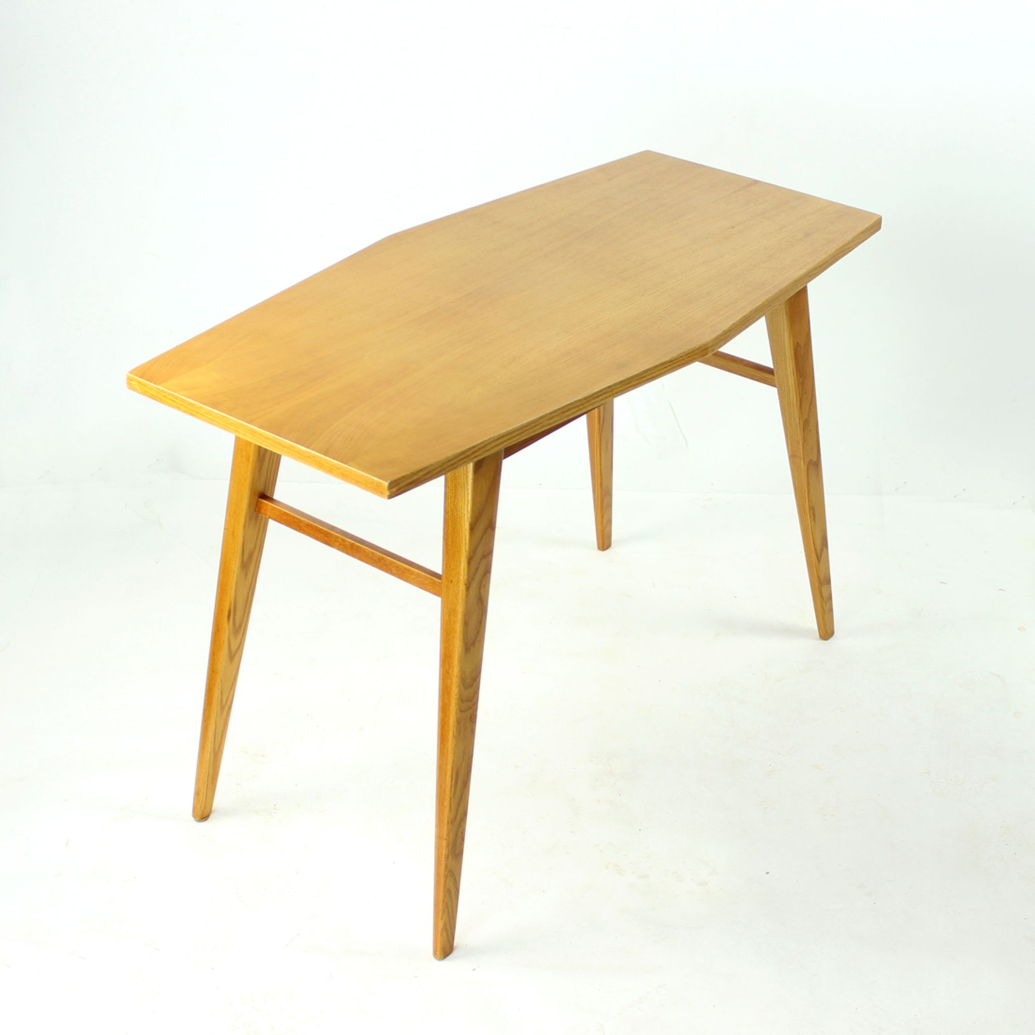 Mid Century Coffee Table In Oak, Czechoslovakia 1960s