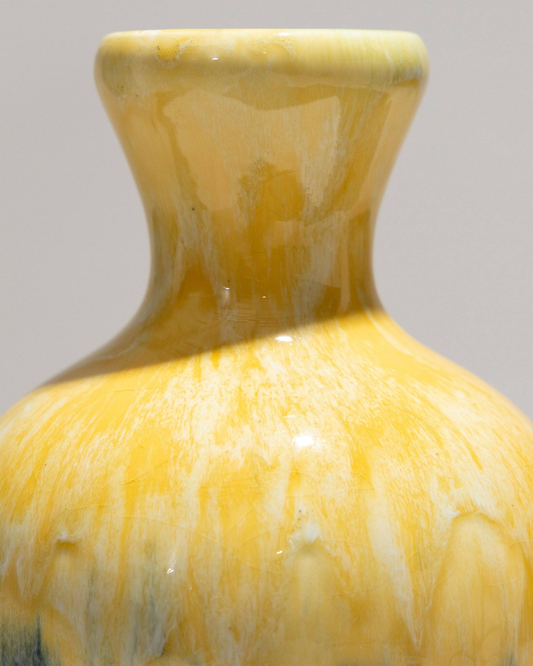 Art Deco earthenware vase, Boch Frères Keramis, 1930s