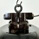 Industrial black enamel factory pendant lamp, 1950s