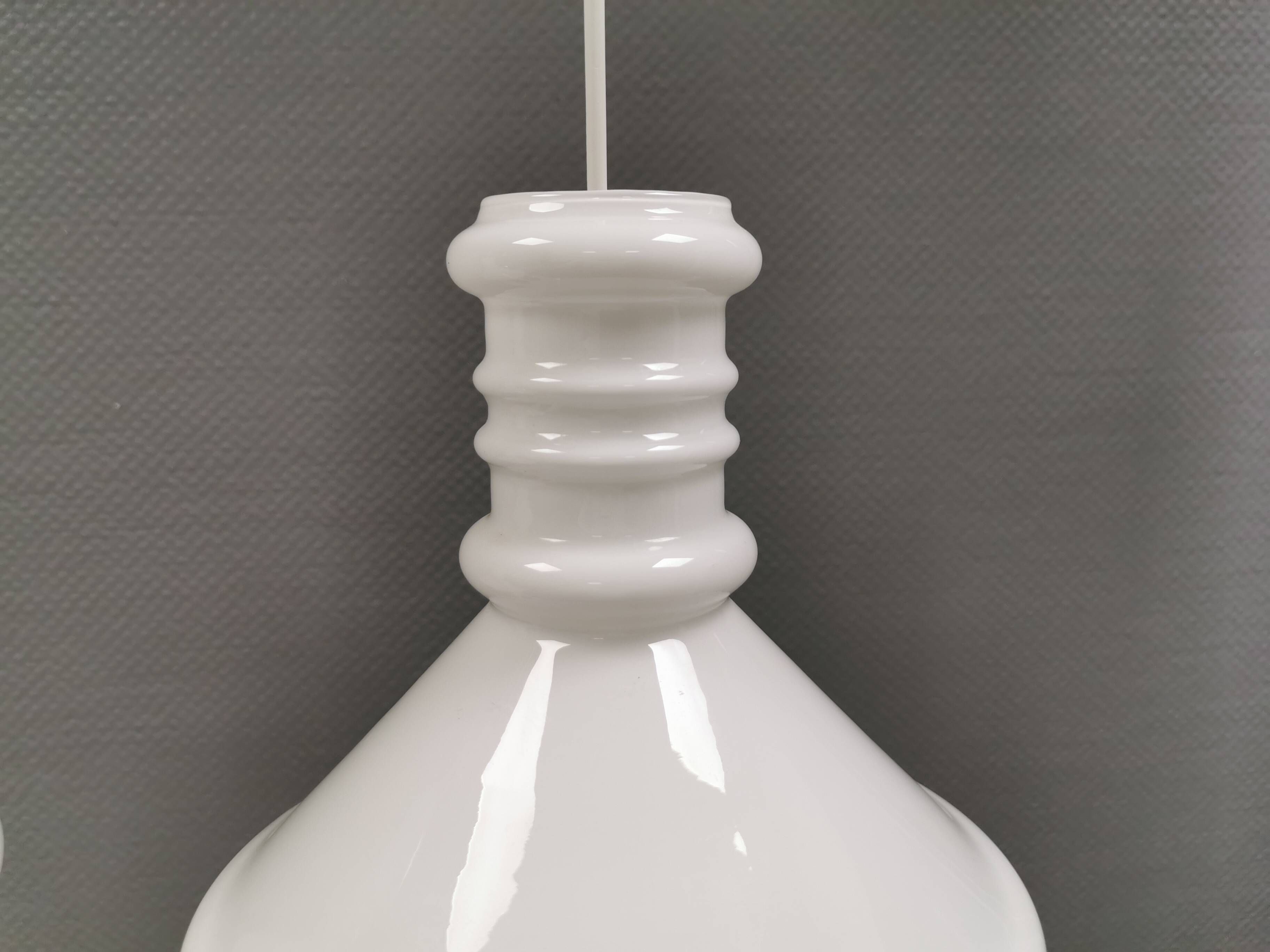 A pair of Sidse Werner pendant lamps, for Royal Copenhagen Denmark 1980s
