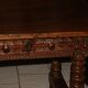 SAVOYARD CHALET TABLE, carved, with two drawers, late 18th century