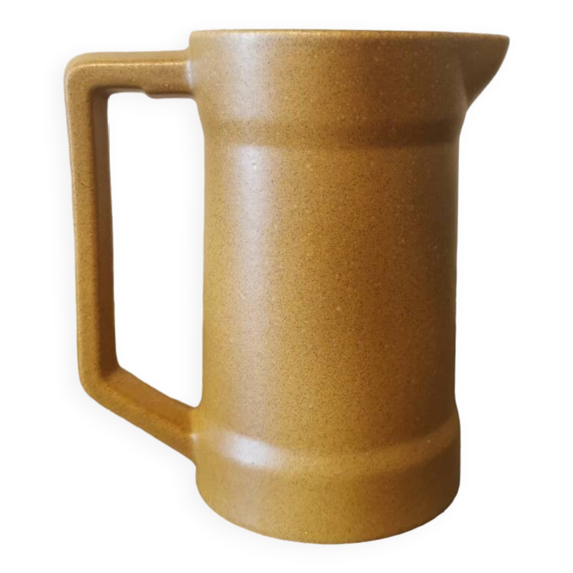 Vintage pitcher Sarreguemines 70s Stoneware