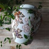 Water green vase with floral pattern