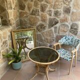 70s style wooden armchair