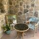 70s style wooden armchair