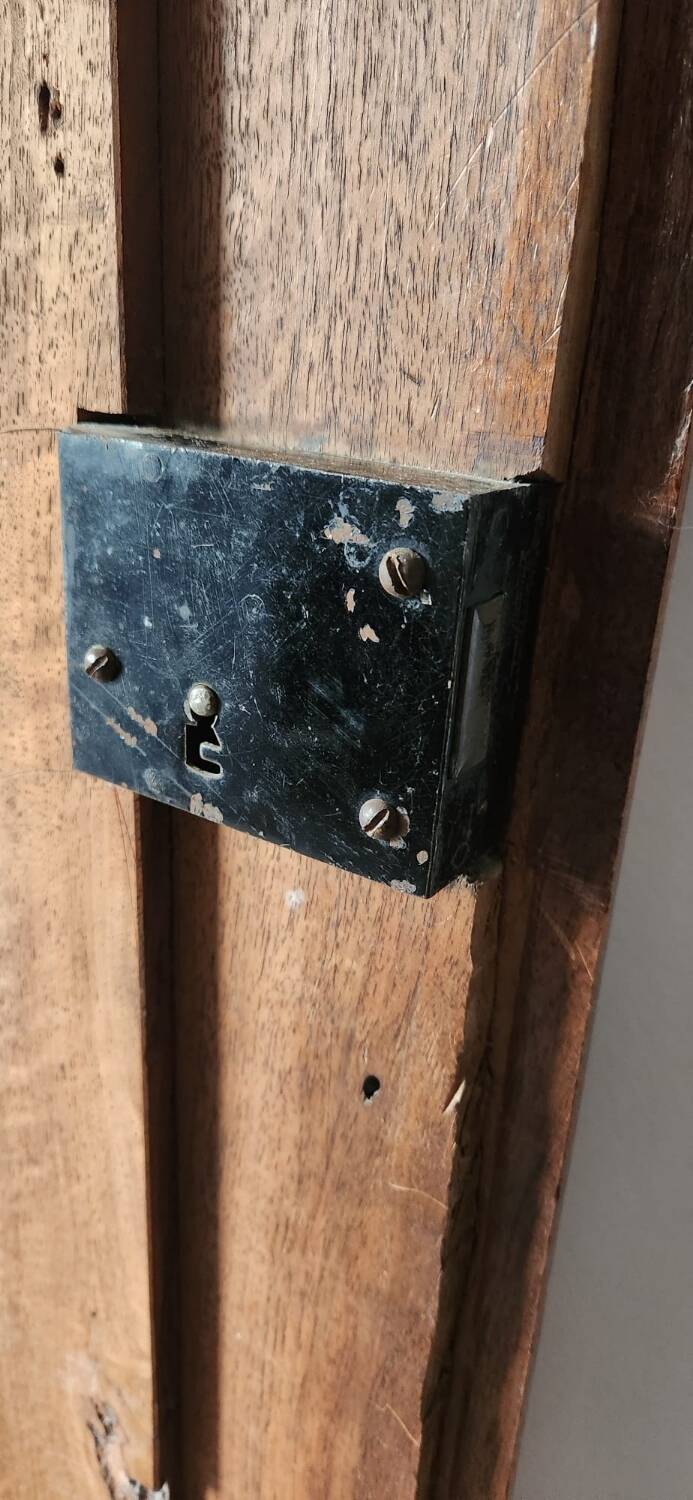 Antique walnut cabinet doors