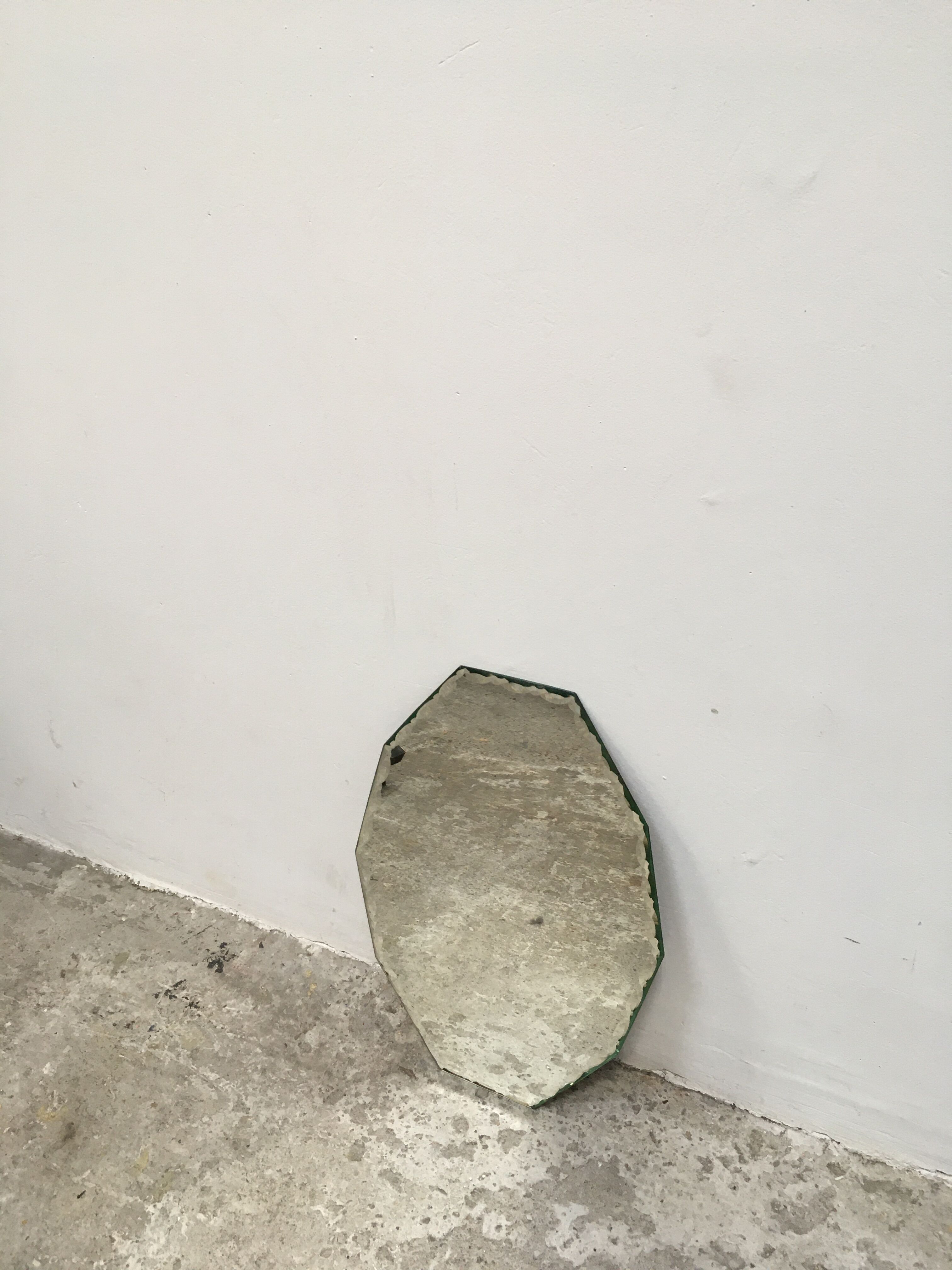 Beaded beveled mirror