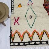 Handmade wool Berber rug 292 x 182 cm