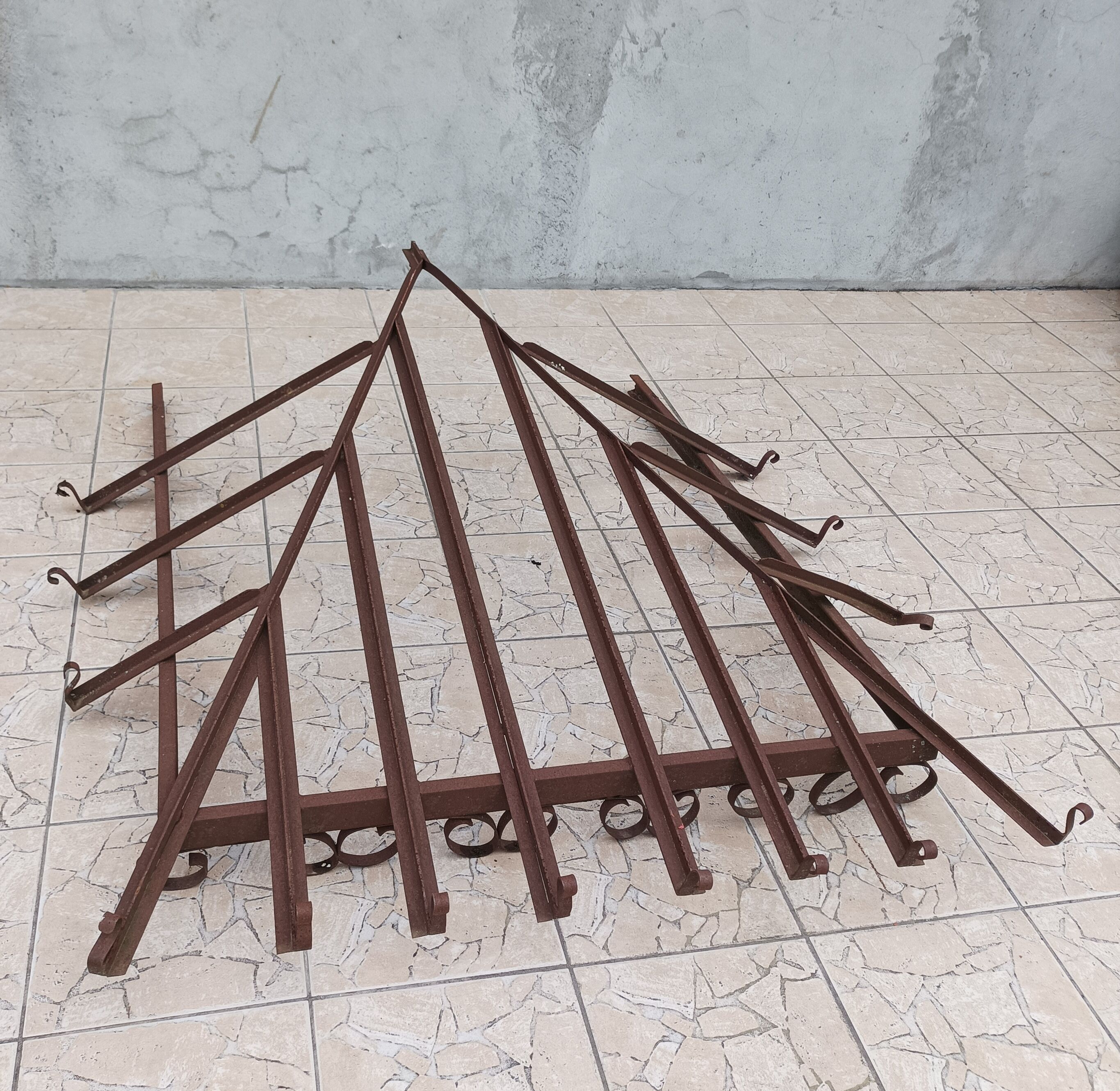 Old wrought iron canopy