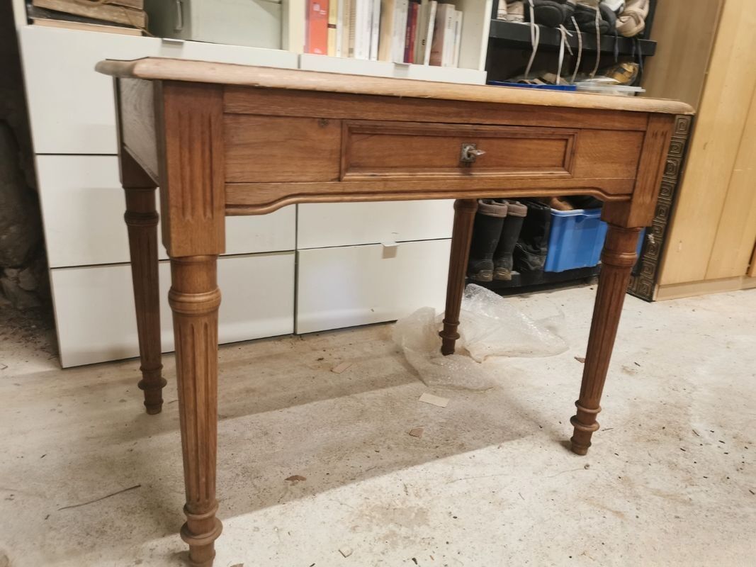 Table bureau bois massif naturel
