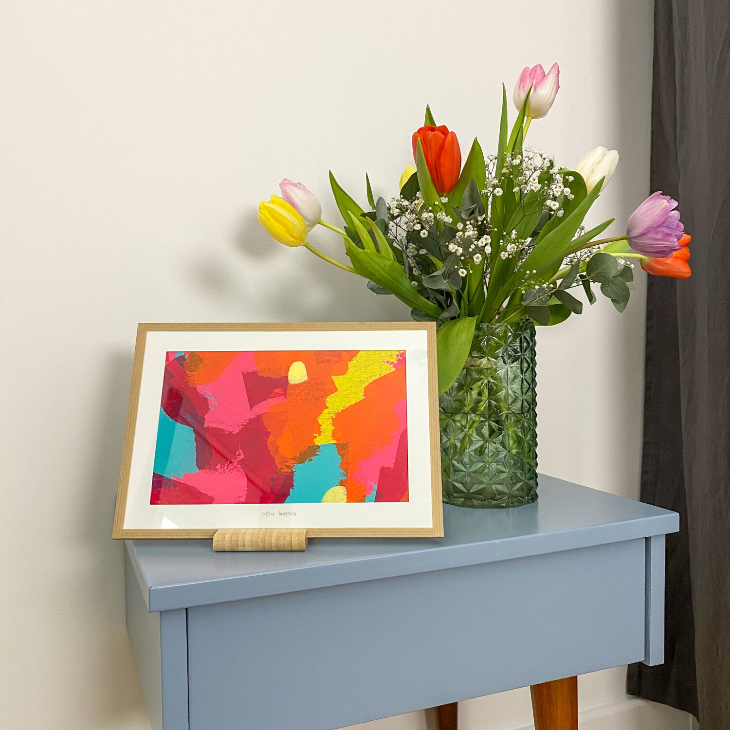 Original painting under glass "Wandering"