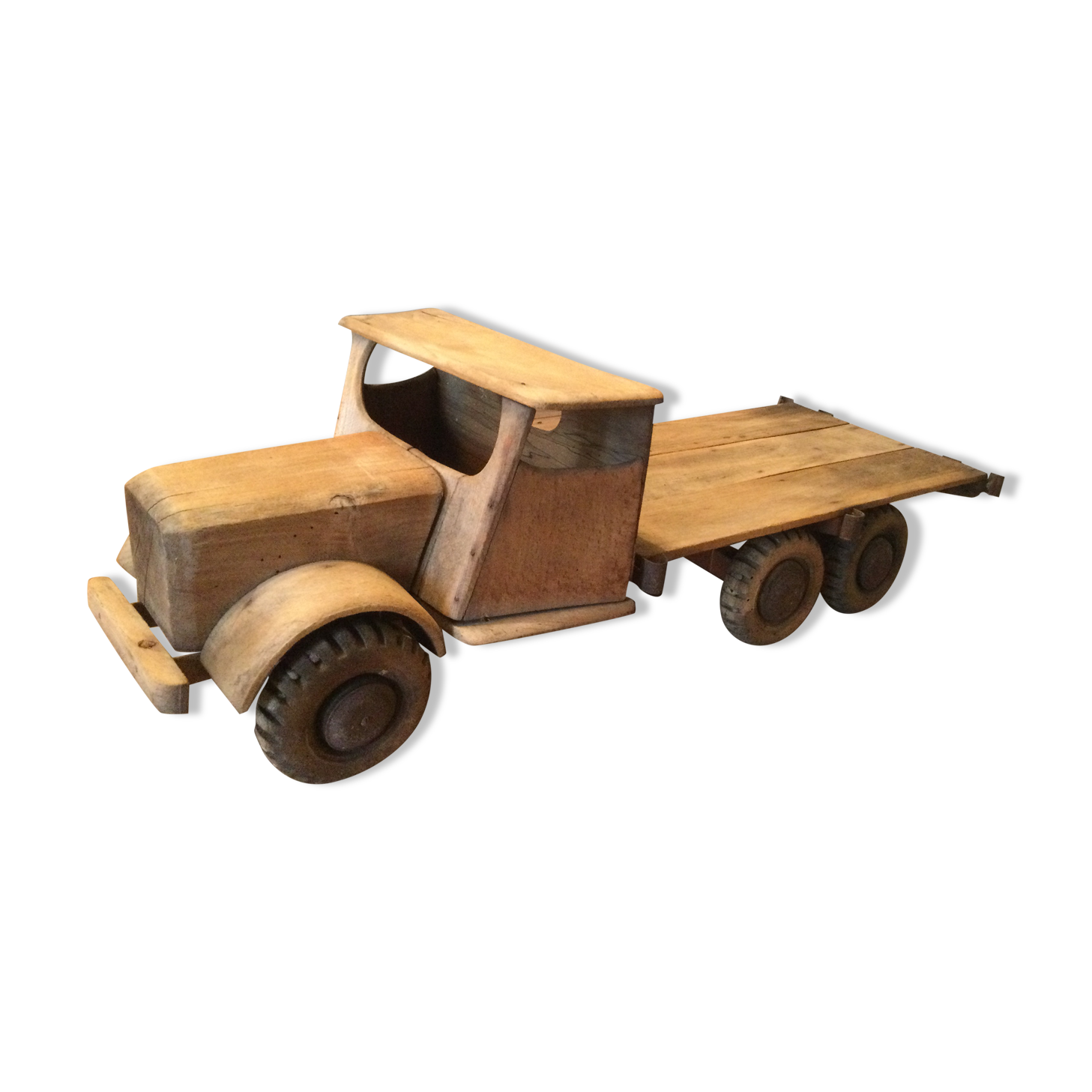 Antique oak transport truck