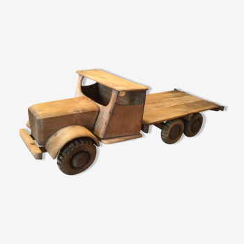 Antique oak transport truck
