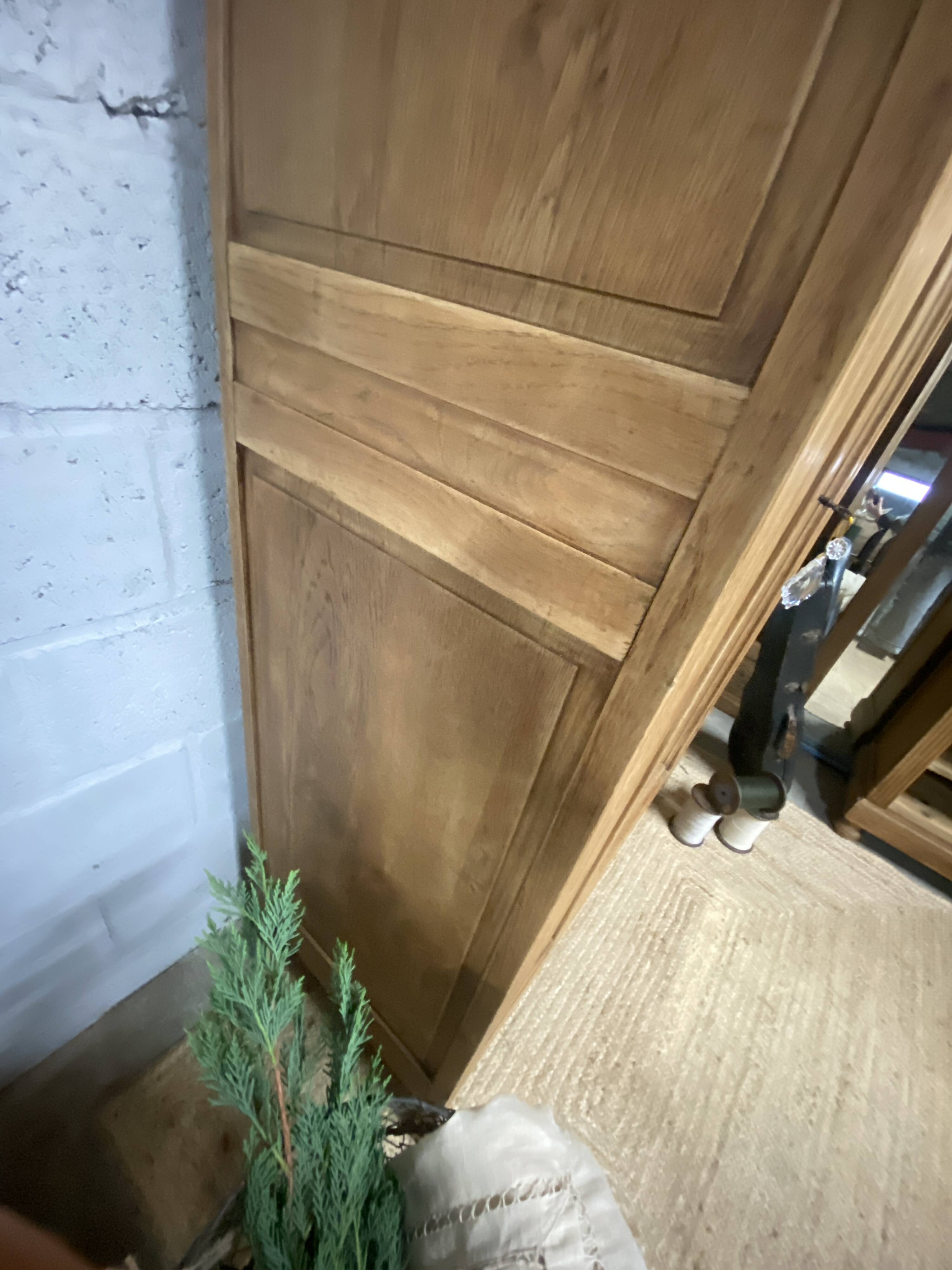 Art Deco wardrobe with mirror