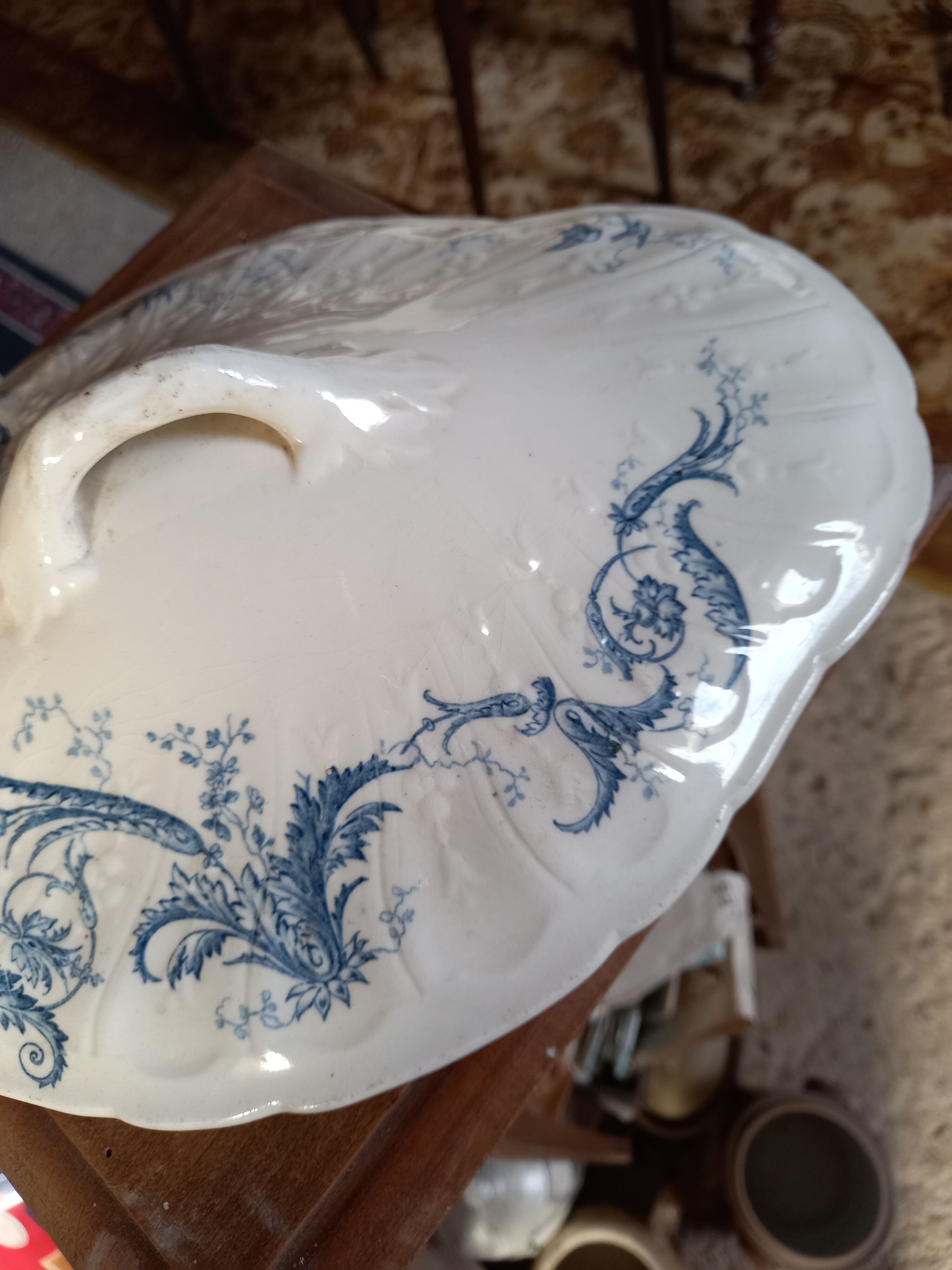 Porcelain soup of Gien late nineteenth century