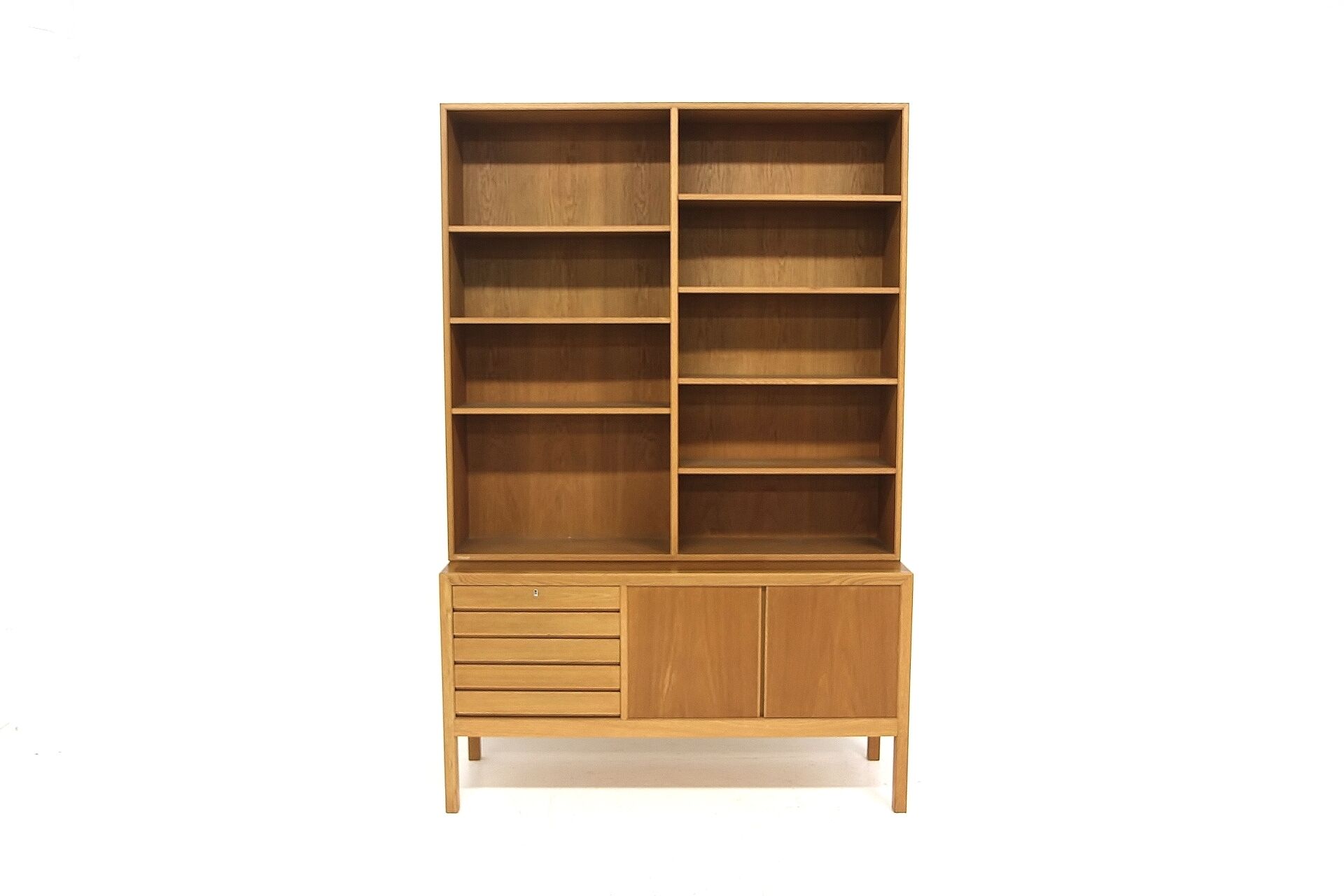 Scandinavian oak library, Alf Svensson, Sweden, 1960