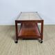 Scandinavian coffee table in wood and ceramic