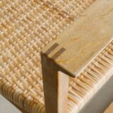 Pair of Vintage Danish Børge Mogensen BM-62 Wooden Armchairs, 1960s