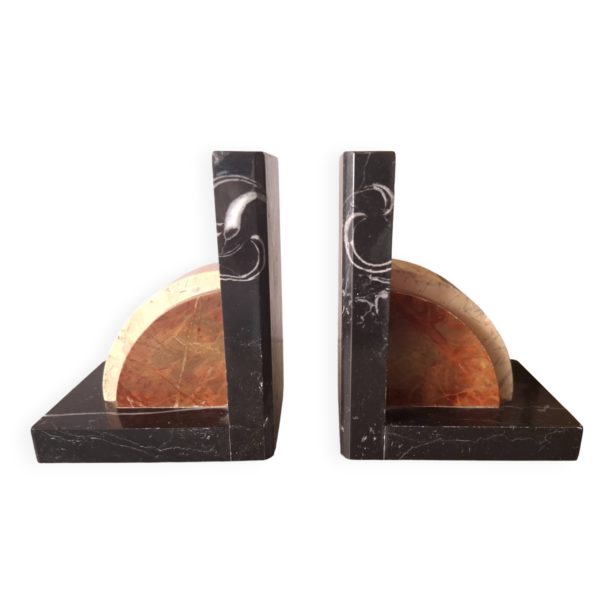 Serres livres art deco en marbre