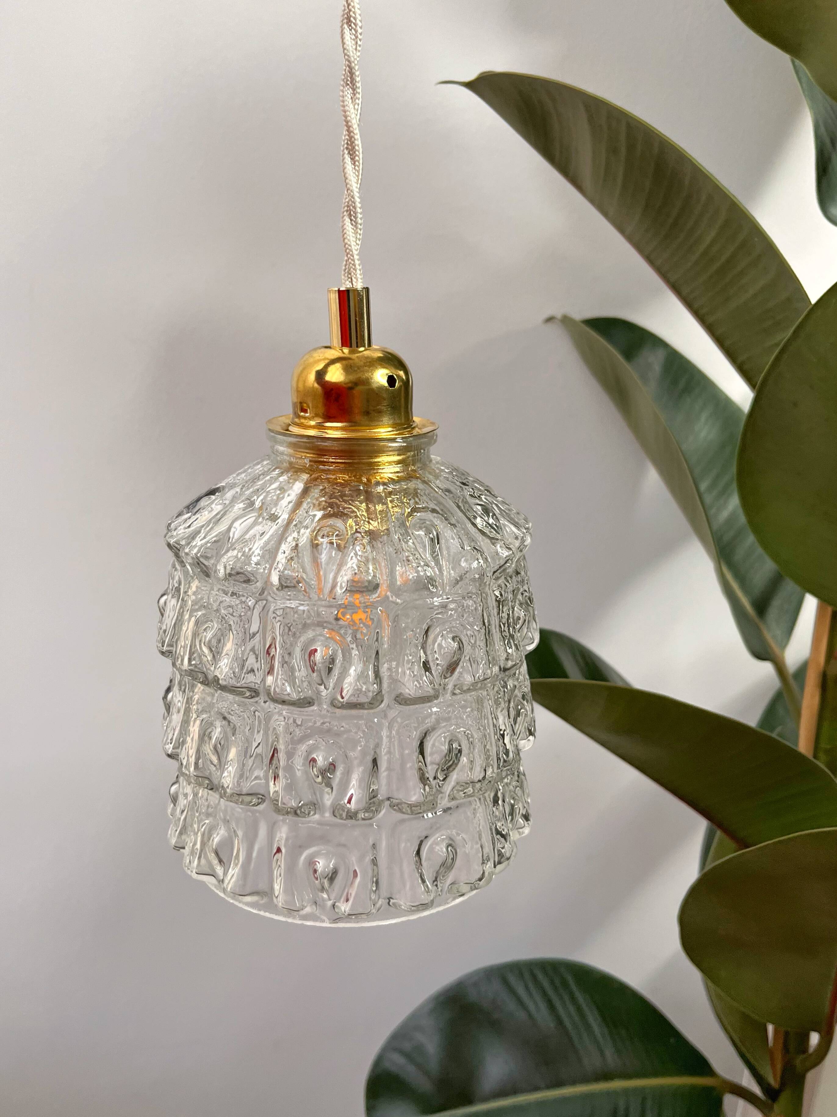 Bubble glass pendant lamp Bella model