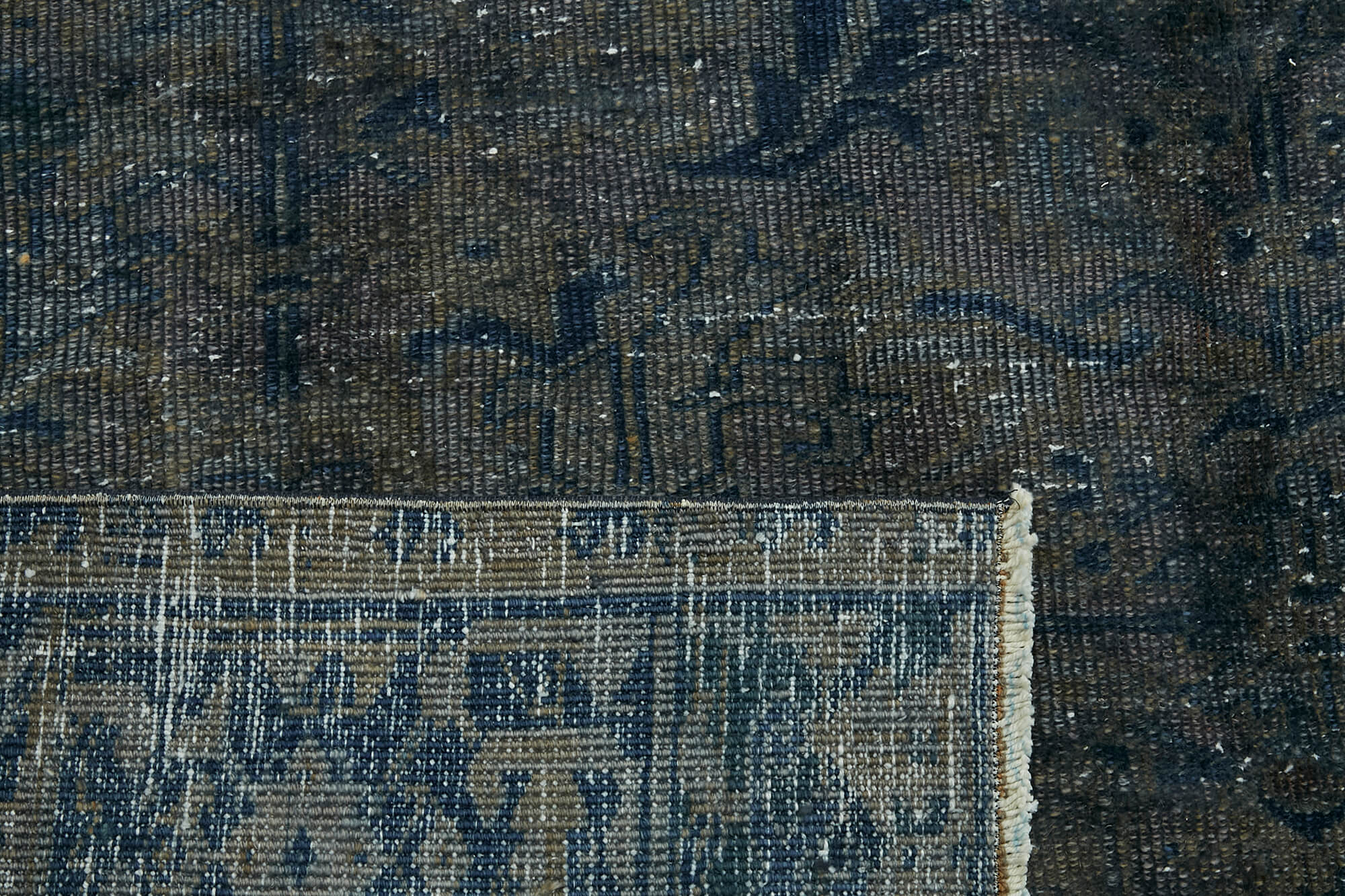 Handmade oriental contemporary 1980s 231 cm x 345 cm grey wool carpet