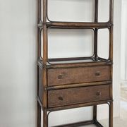 Etagere et commode en rotin