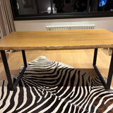 Solid wood table made by a craftsman.