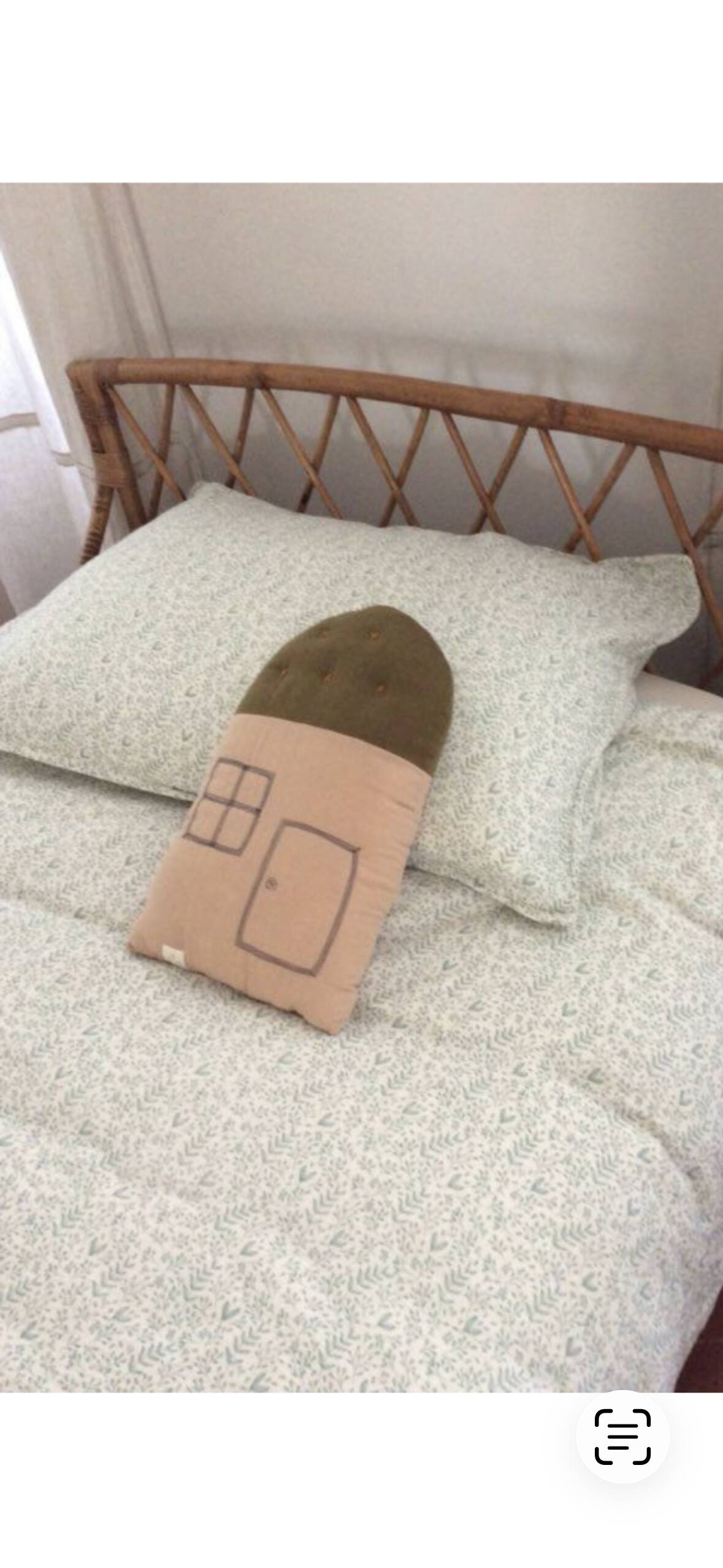 Lit rotin enfant une place