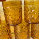 8 verres ambrés