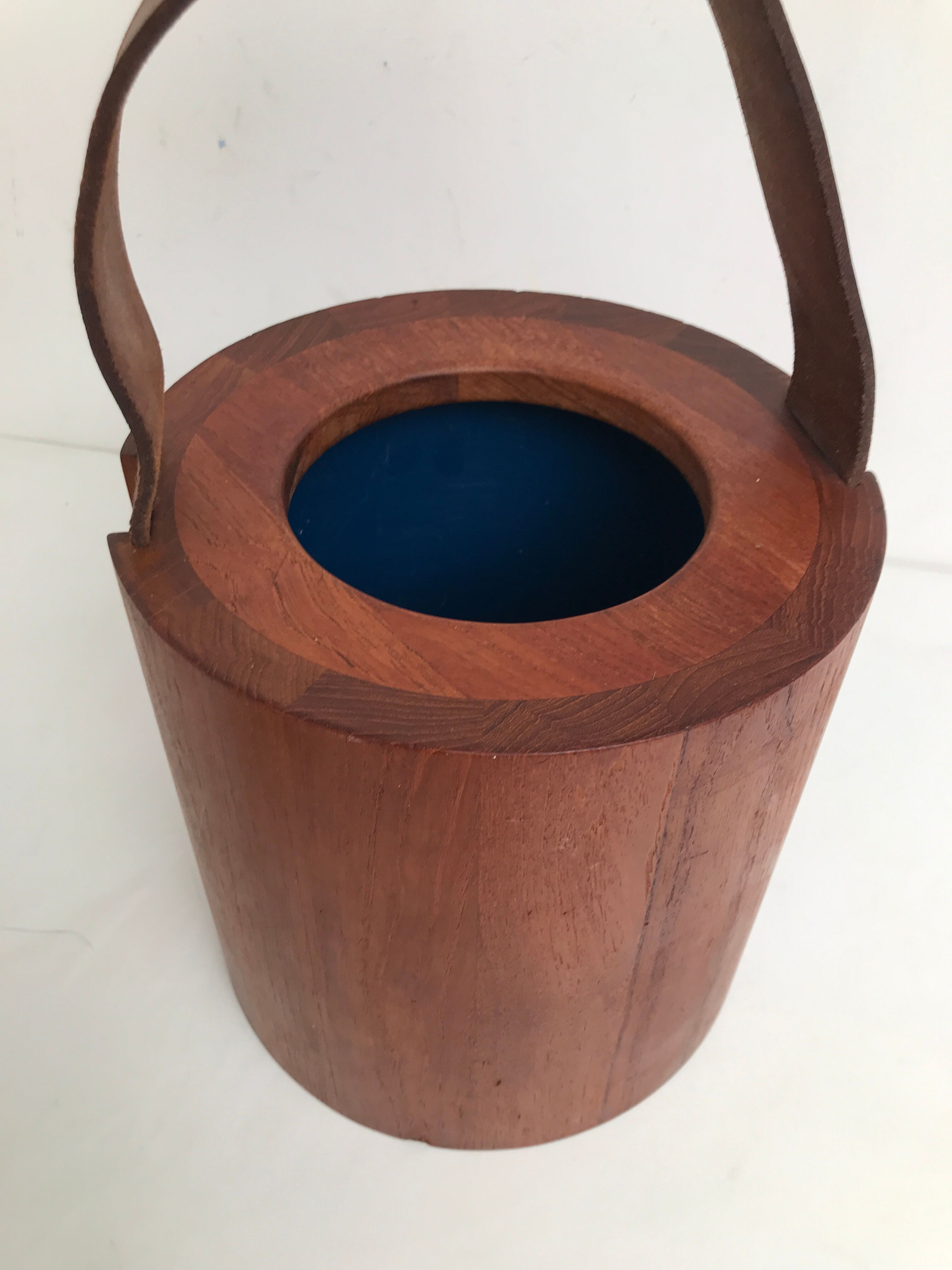 Teak ice bucket by Jens H. Quistgaard for Nissen, Denmark 1960