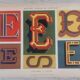 Lithograph of decorative lettering by Paul Fleury 1903