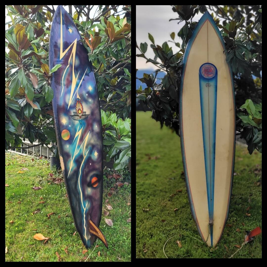 Vintage Danny Garland & Mike Conlan Surfboard for Space-Gypsy 1976
